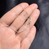 925 Sterling Silver CZ Necklaces – Star Moon, Snowflake, Heart, Infinity Bar