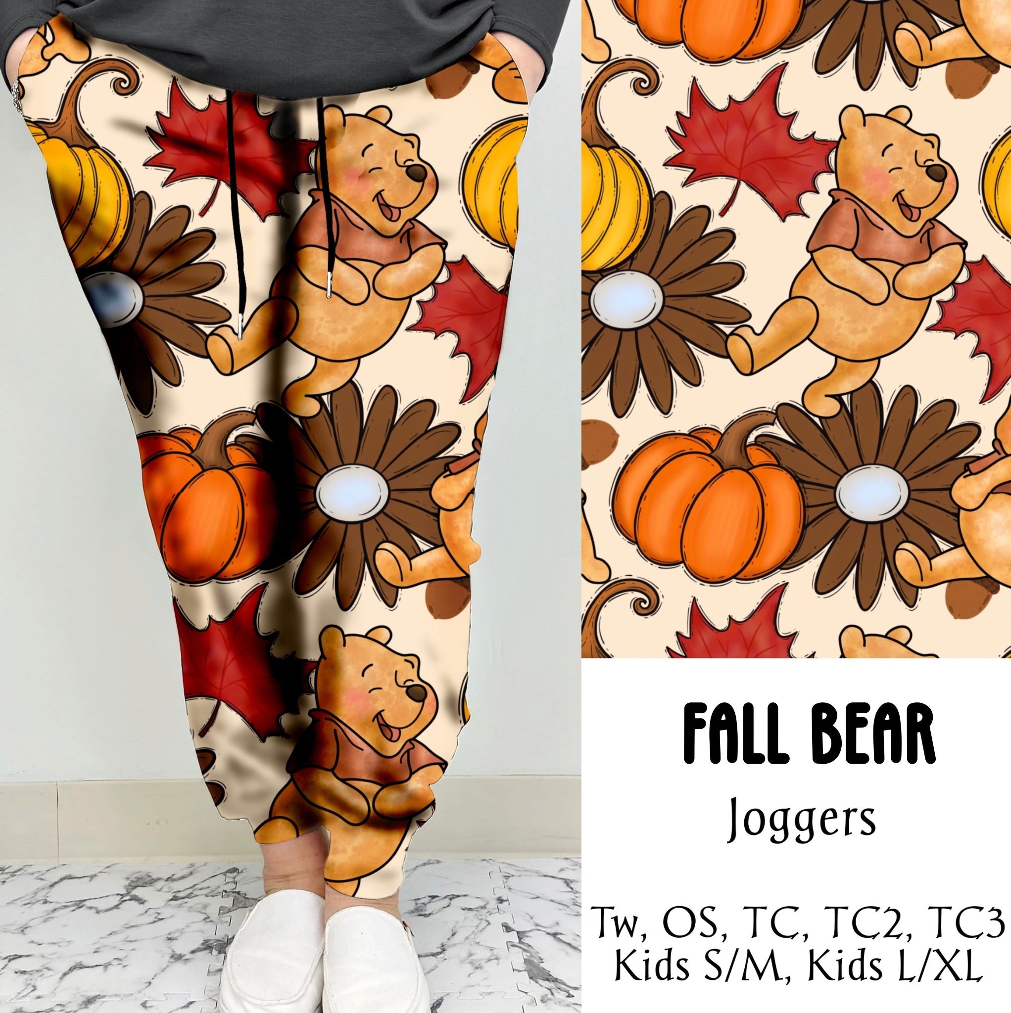 Fall Bear Leggings/Joggers | Run Ends 7/28| ETA 42 days