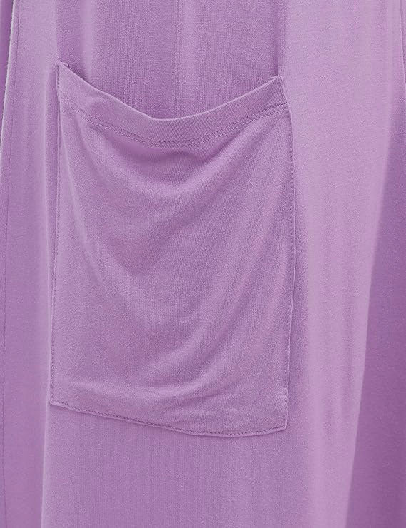 Women's Open Front Knee Length Long Sleeve Cardigan w/ Pockets S-3X