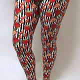 Strawberries & Cream Print Soft Leggings