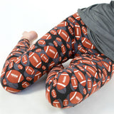 Football Pigskin Soft Leggings - Adult & Kid Sizes