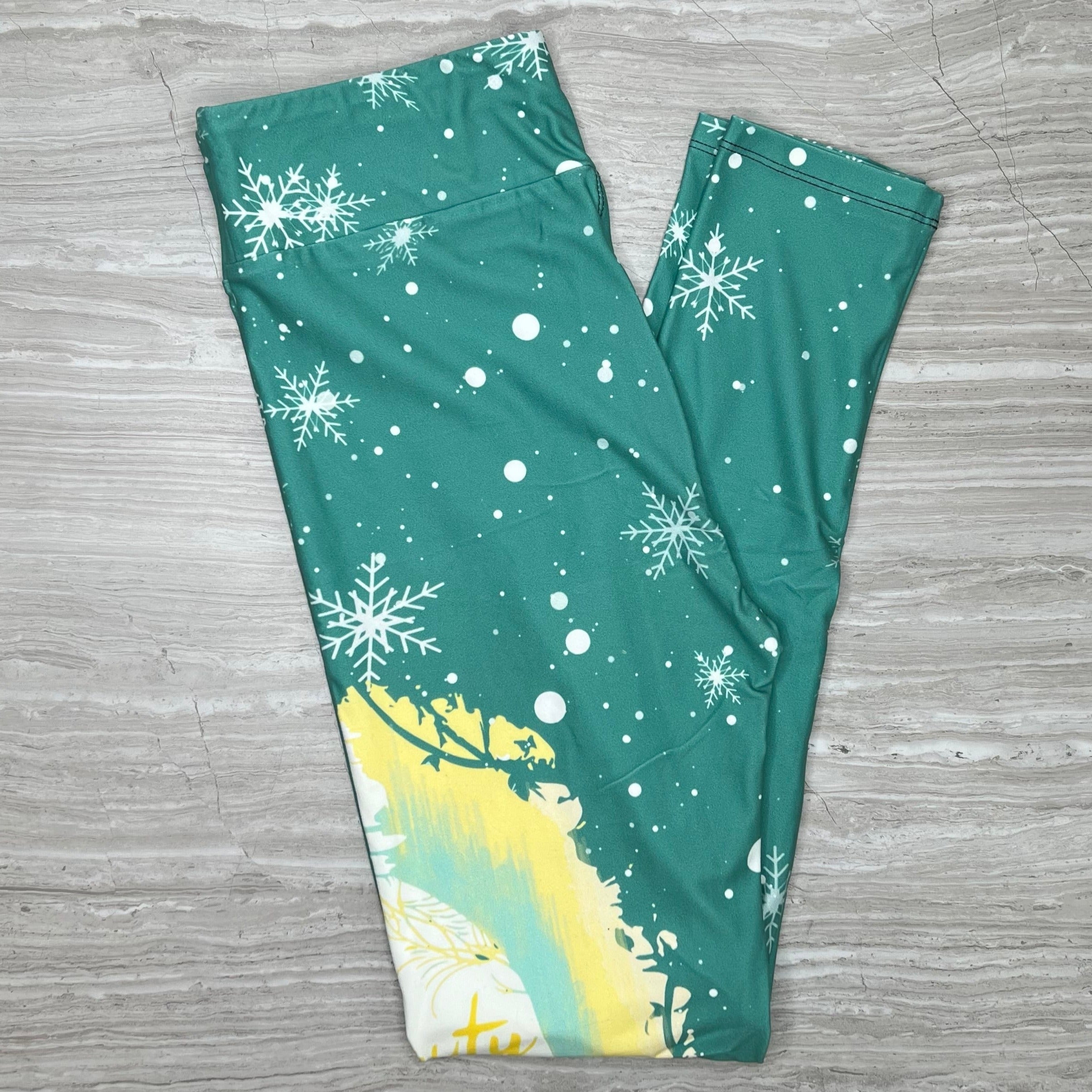 Beauty Found Within - Beauty & The Beast Themed Print Leggings