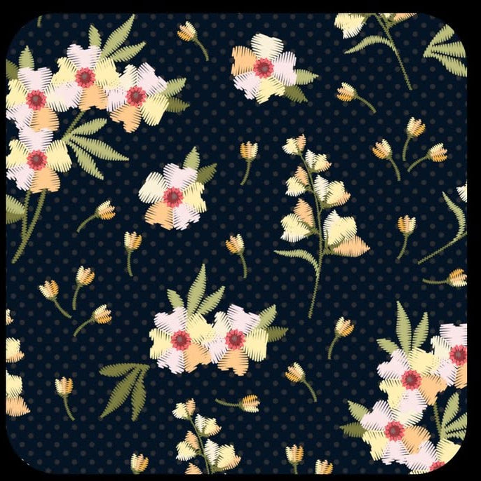 B318 - Preorder Embroidered Daisies Leggings, Joggers & Lounge Pants (Closes 10/25. ETA: late Dec.)