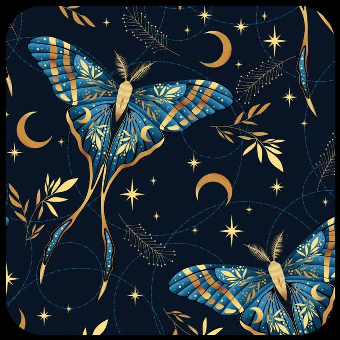 B318 - Preorder Golden Blue Moth Leggings, Joggers & Lounge Pants (Closes 10/25. ETA: late Dec.)