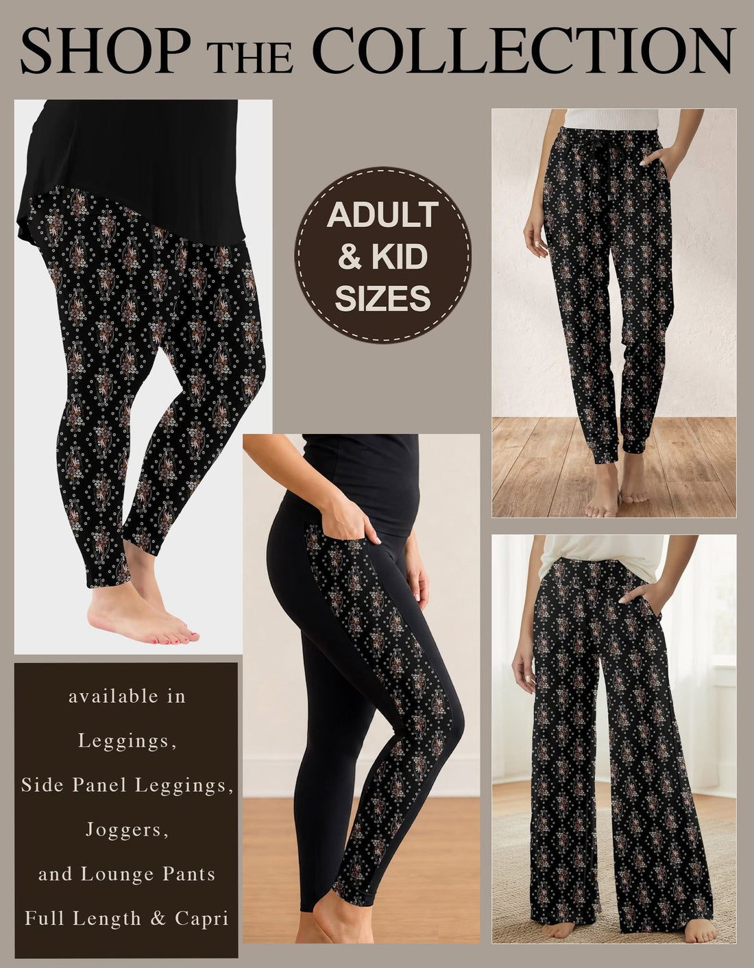 B318 - Preorder Gypsy Rosewood Leggings, Joggers & Lounge Pants (Closes 10/25. ETA: late Dec.)
