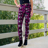 Plaid Heart Print Leggings