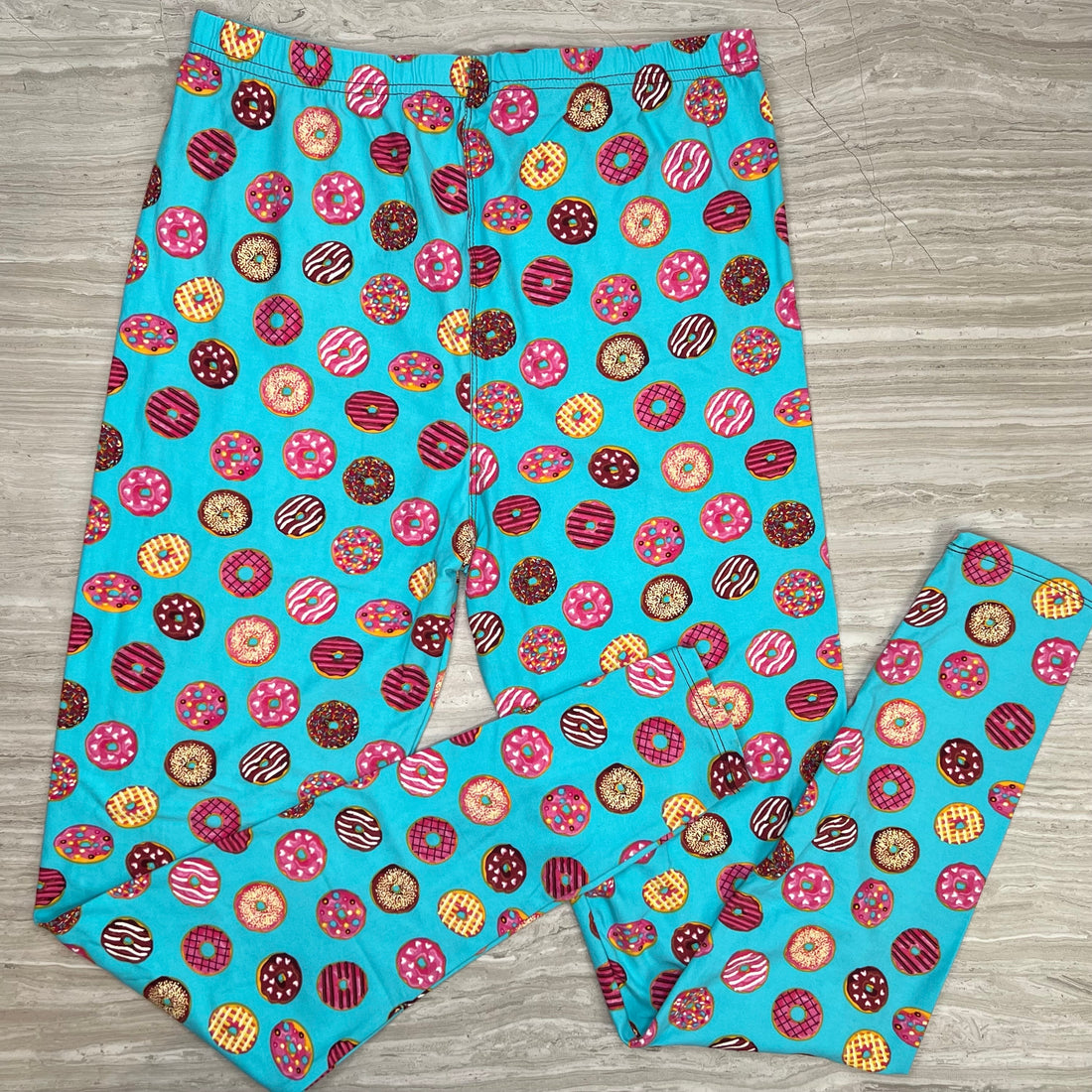 Yummy Donut Print Leggings