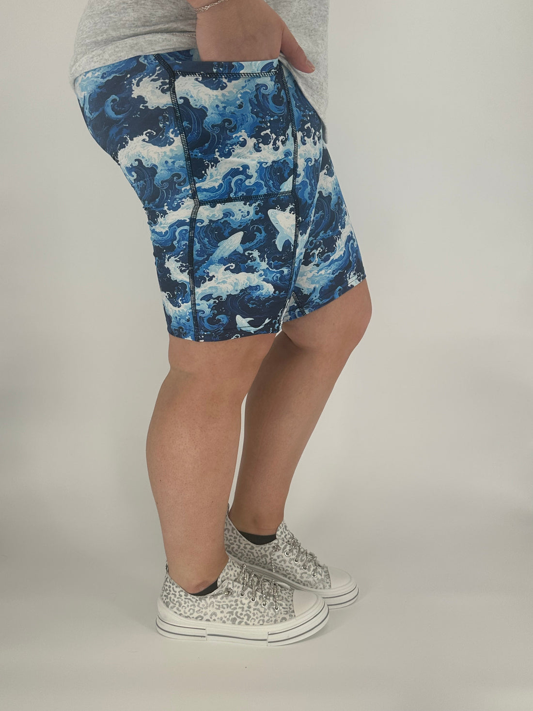 Blue Wave Bermuda Shorts w/ Pockets