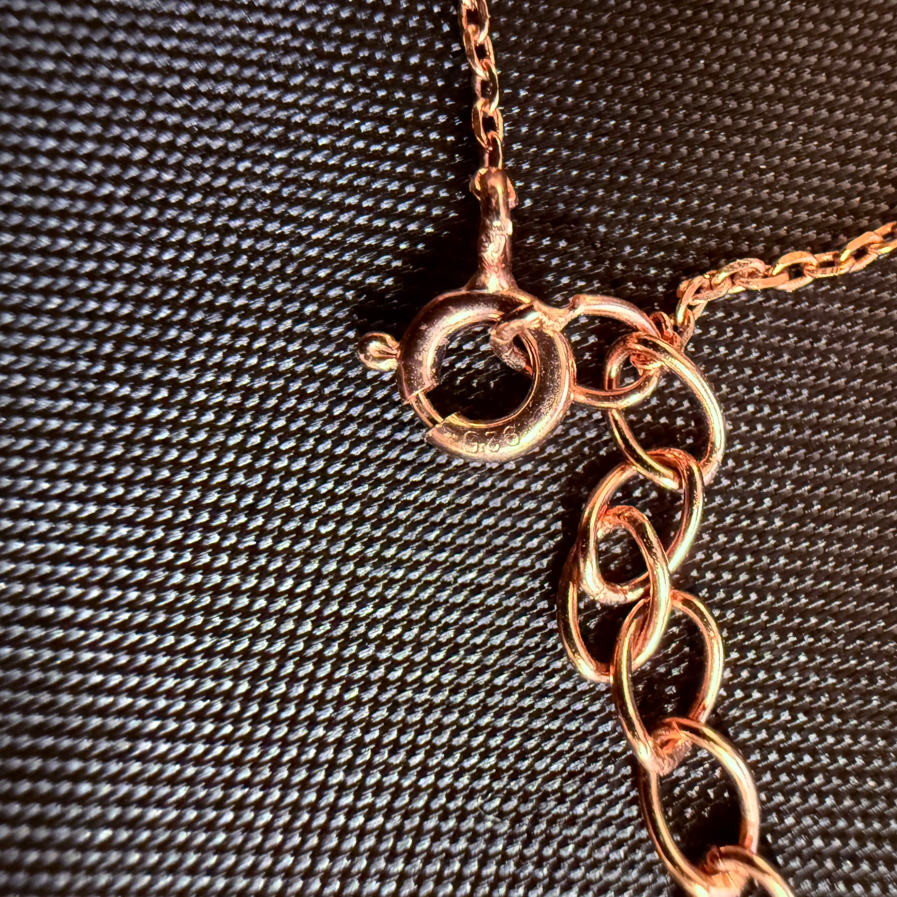 Micro Butterfly Necklace & Earring .925 Gold Plated CZ – 7 Colors – 16"+1.5" .925 Sterling Silver