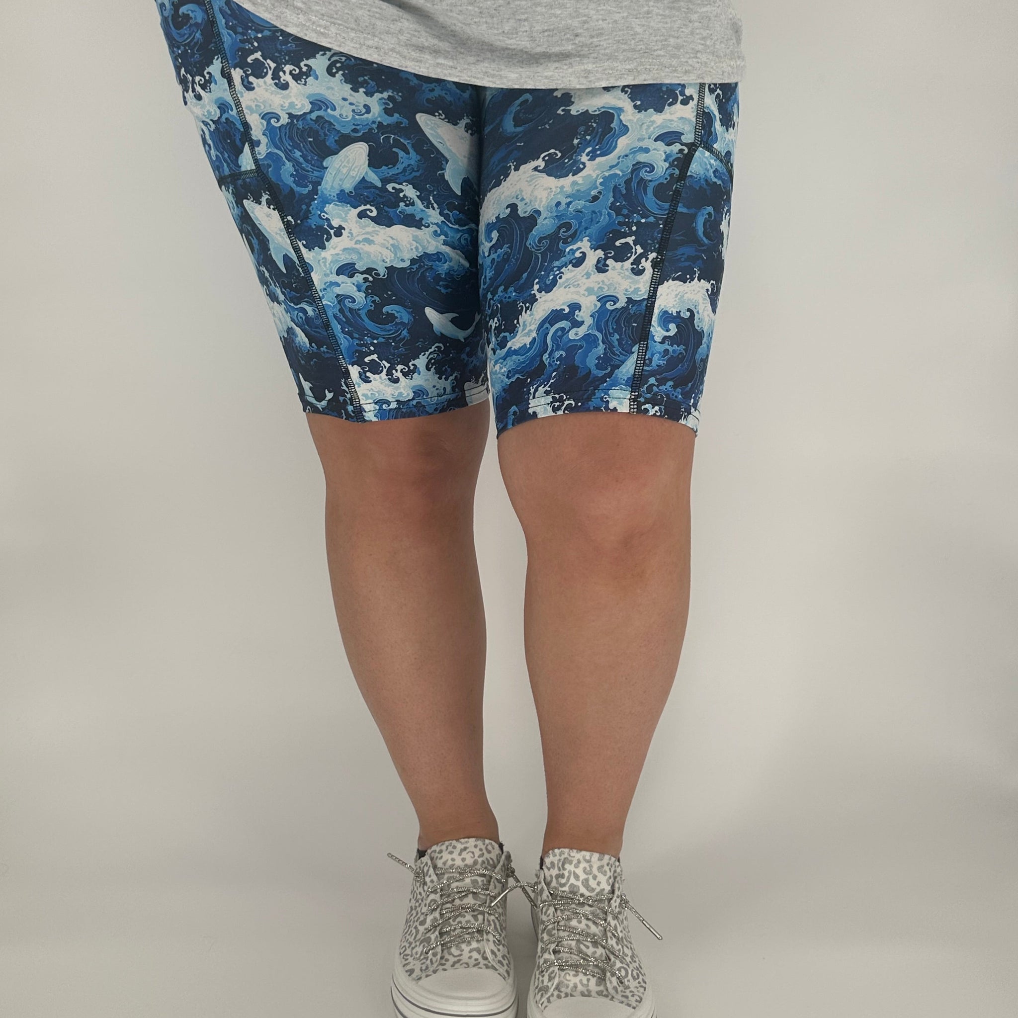 Blue Wave Bermuda Shorts w/ Pockets