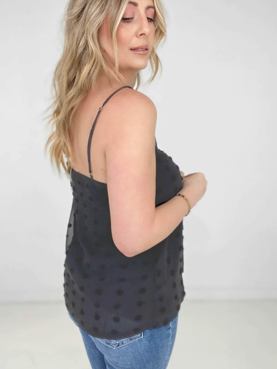 Textured Dot Lined Cami