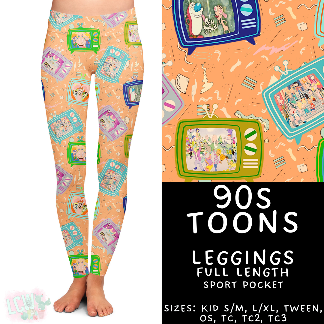 Batch #461 - October Request Run - Closes 12/9 - ETA late Jan - 90s Toons Full Length Leggings