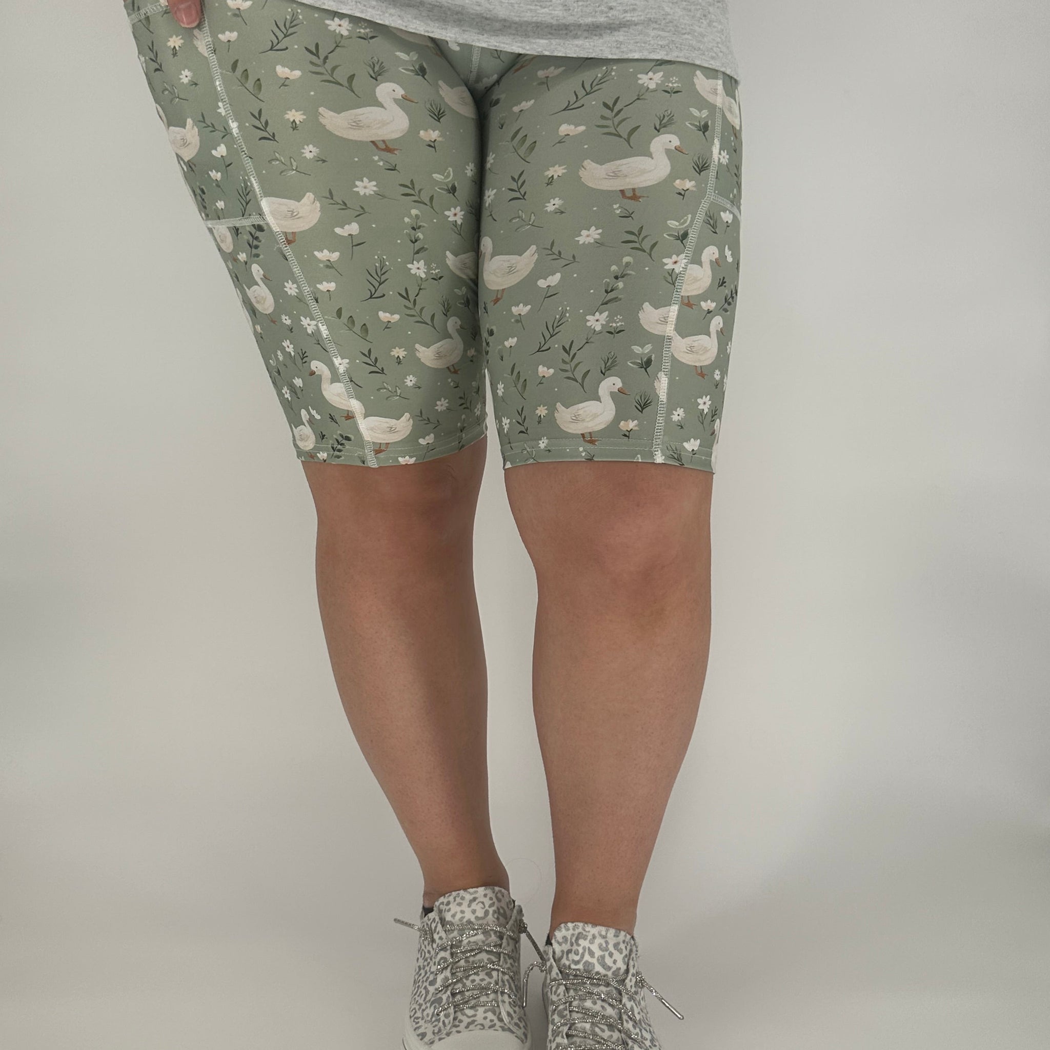 Sage Goose Bermuda Shorts w/ Pockets