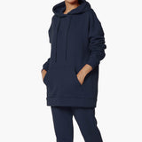 Comfy Lounge Drawstring Hoodie Sweatshirt w/ Kangaroo & Tech Pocket