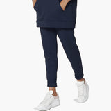 Active Lounge Fleece Drawstring Elastic High Waist Jogger Sweatpants w/ Pockets