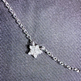 925 Sterling Silver CZ Necklaces – Star Moon, Snowflake, Heart, Infinity Bar