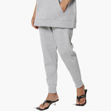 Active Lounge Fleece Drawstring Elastic High Waist Jogger Sweatpants w/ Pockets