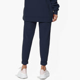 Active Lounge Fleece Drawstring Elastic High Waist Jogger Sweatpants w/ Pockets