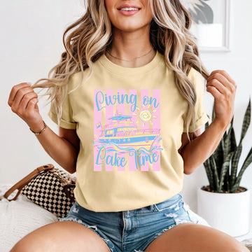 Living on Lake Time Tshirt