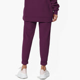 Active Lounge Fleece Drawstring Elastic High Waist Jogger Sweatpants w/ Pockets