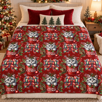 Meowy Christmas 50x60 Blanket | Run Ends 10/9 | ETA 42 days