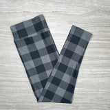 Black & Gray Plaid Soft Leggings