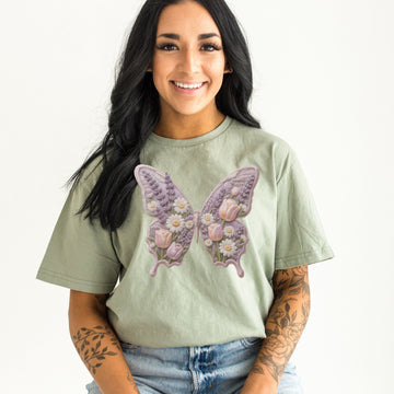 Quilted Butterfly Tshirt