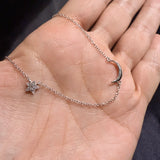 925 Sterling Silver CZ Necklaces – Star Moon, Snowflake, Heart, Infinity Bar