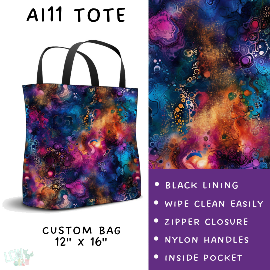 Batch #275 - Alcohol Ink - Closes 1/23 - ETA late March - AI11 Tote