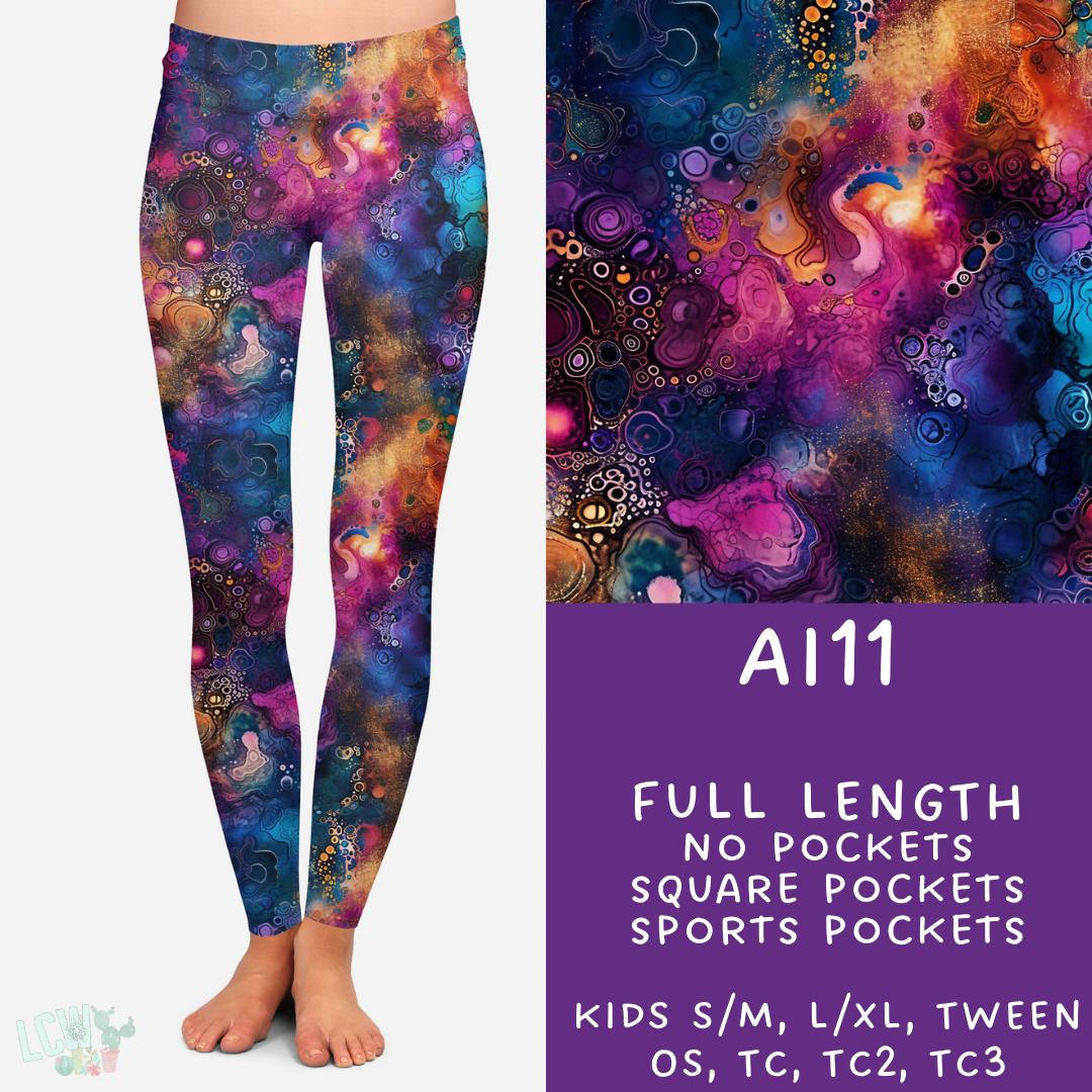 Batch #275 - Alcohol Ink - Closes 1/23 - ETA late March - AI11 Leggings