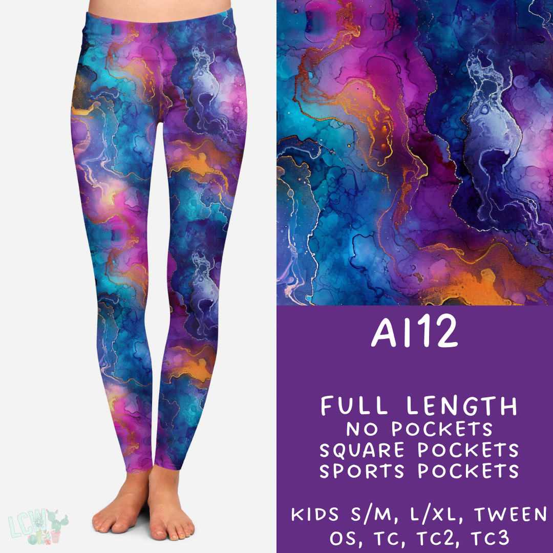 Batch #275 - Alcohol Ink - Closes 1/23 - ETA late March - AI12 Leggings