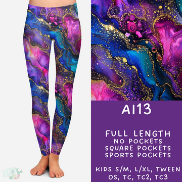 Batch #275 - Alcohol Ink - Closes 1/23 - ETA late March - AI13 Leggings