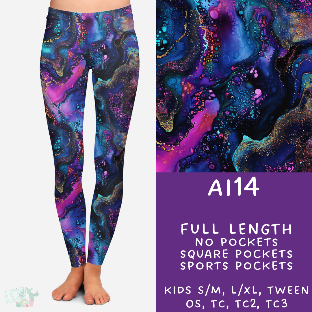 Batch #275 - Alcohol Ink - Closes 1/23 - ETA late March - AI14 Leggings