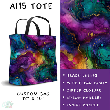 Batch #275 - Alcohol Ink - Closes 1/23 - ETA late March - AI15 Tote