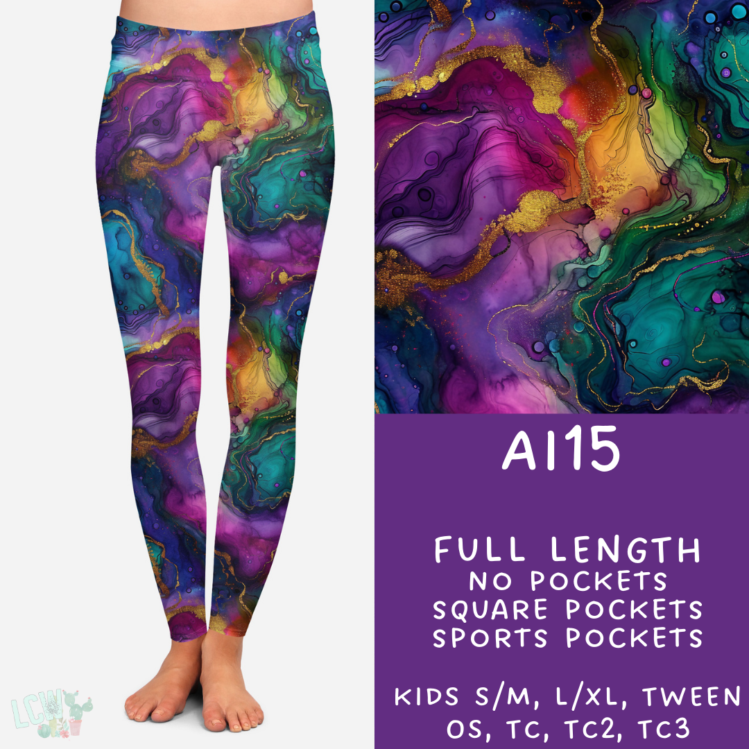 Batch #275 - Alcohol Ink - Closes 1/23 - ETA late March - AI15 Leggings