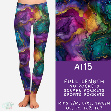 Batch #275 - Alcohol Ink - Closes 1/23 - ETA late March - AI15 Leggings