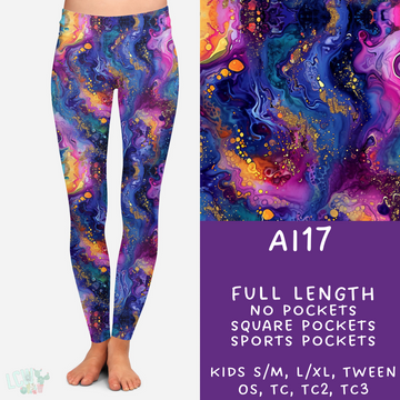 Batch #275 - Alcohol Ink - Closes 1/23 - ETA late March - AI17 Leggings