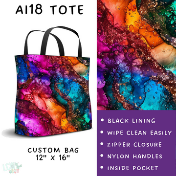 Batch #275 - Alcohol Ink - Closes 1/23 - ETA late March - AI18 Tote