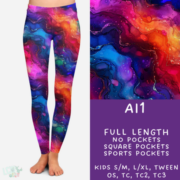 Batch #275 - Alcohol Ink - Closes 1/23 - ETA late March - AI1 Leggings