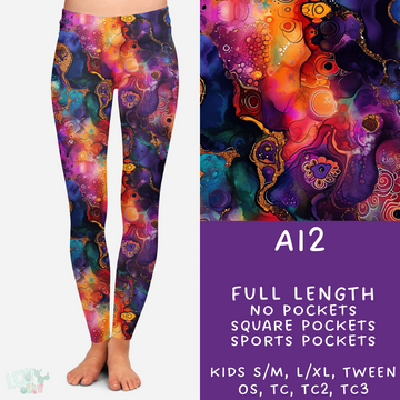 Batch #275 - Alcohol Ink - Closes 1/23 - ETA late March - AI2 Leggings