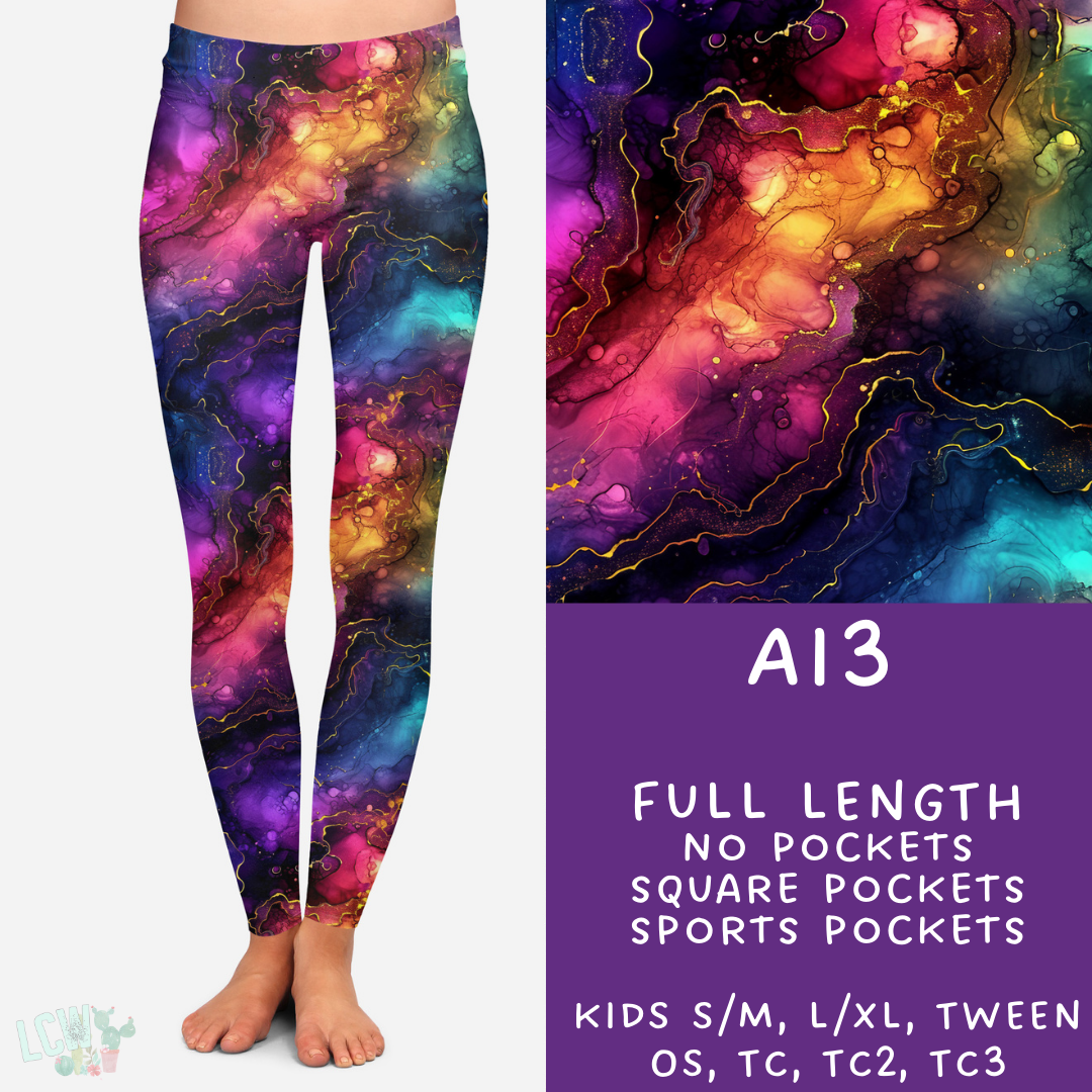 Batch #275 - Alcohol Ink - Closes 1/23 - ETA late March - AI3 Leggings