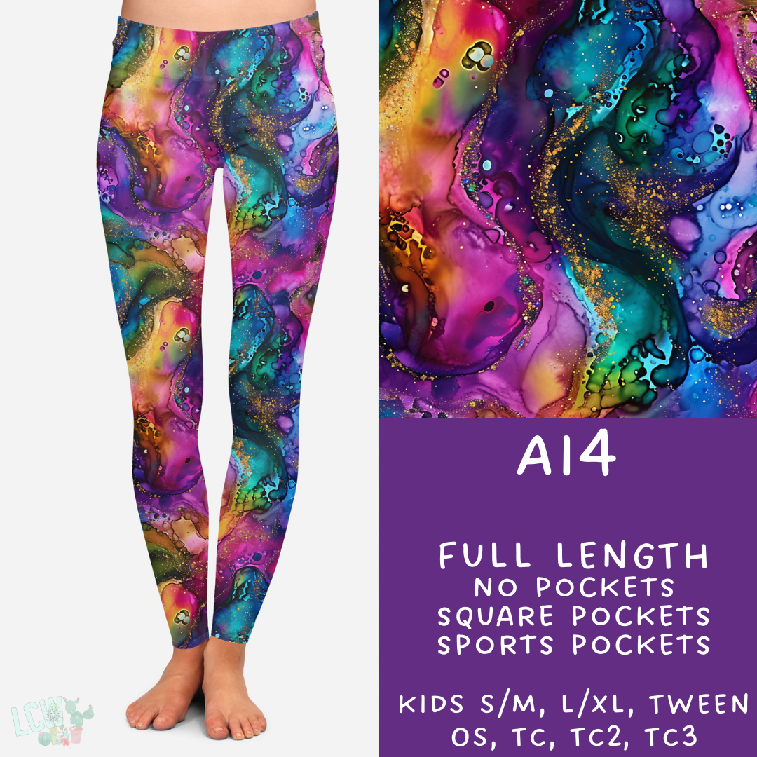 Batch #275 - Alcohol Ink - Closes 1/23 - ETA late March - AI4 Leggings