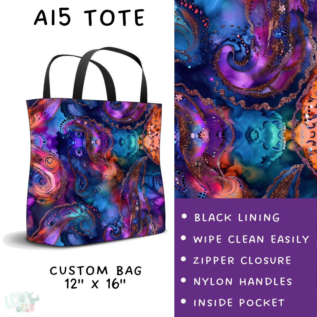 Batch #275 - Alcohol Ink - Closes 1/23 - ETA late March - AI5 Tote