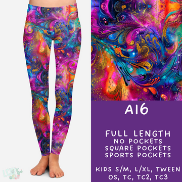 Batch #275 - Alcohol Ink - Closes 1/23 - ETA late March - AI6 Leggings