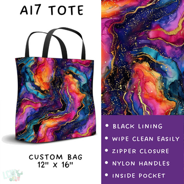 Batch #275 - Alcohol Ink - Closes 1/23 - ETA late March - AI7 Tote