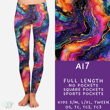 Batch #275 - Alcohol Ink - Closes 1/23 - ETA late March - AI7 Leggings