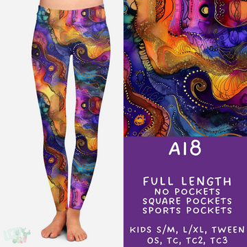 Batch #275 - Alcohol Ink - Closes 1/23 - ETA late March - AI8 Leggings