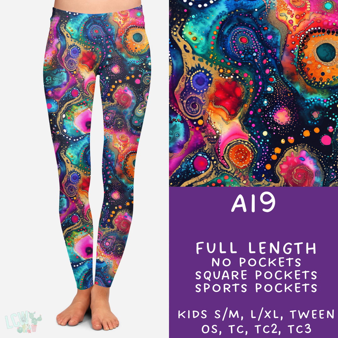 Batch #275 - Alcohol Ink - Closes 1/23 - ETA late March - AI9 Leggings