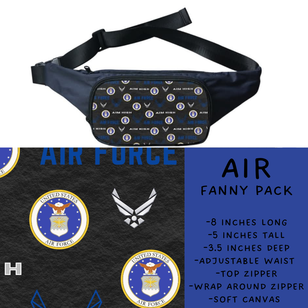 Batch #276 - Fanny Packs & Drawstring Backpacks - Closes 1/24 - ETA late March - Air Fanny Pack