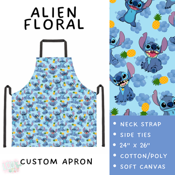 Batch #476 - Bake Off - Closes 1/16 - ETA early/mid March - Alien Floral Apron